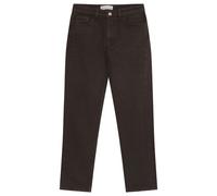 KnowledgeCotton Apparel Damen Stella Straight Mid-Rise Twill Hose (Größe INCH 31/30, braun)