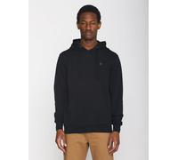 KnowledgeCotton Apparel Kapuzenpullover - ARVID basic hood badge sweat - aus Bio-Baumwolle Black Jet (Schwarz) XXL