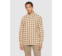 KnowledgeCotton Apparel Kariertes Checked Hemd Loose Fit aus Bio-Baumwolle Braun (brown check) L