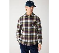 KnowledgeCotton Apparel Kariertes Flanell-Hemd Blue Check (Blau) M