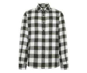 KnowledgeCotton Apparel Kariertes Flanellhemd aus Bio-Baumwolle GOTS/Vegan gruen (green-check) S