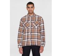 KnowledgeCotton Apparel Kariertes Overshirt CHECKED aus Bio-Baumwolle Braun (brown check) S