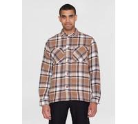 KnowledgeCotton Apparel Kariertes Overshirt CHECKED aus Bio-Baumwolle Braun (brown check) XL