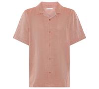 KnowledgeCotton Apparel Kurzarm-Hemd Relaxed Burnt Brick L