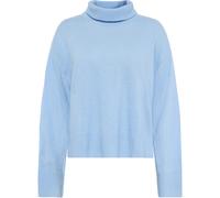 KnowledgeCotton Apparel Lambswool High Neck Damen Pullover blau Größe M Lifestyle Hautfreundlich