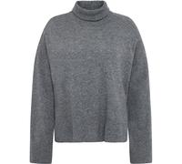 KnowledgeCotton Apparel Lambswool High Neck Damen Pullover grau Größe S Lifestyle Hautfreundlich