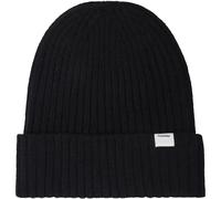 KnowledgeCotton Apparel Lambswool Rib Mützen & Beanies schwarz Größe ONE SIZE Lifestyle Schnell trocknend