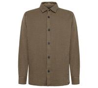 KnowledgeCotton Apparel Lockeres Overshirt mit Hahnentrittmuster aus Bio-Baumwolle braun-dark-brown-check XL