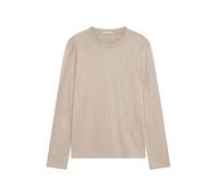 KnowledgeCotton Apparel Langarmshirt Slub-Jersey aus Bio-Baumwolle beige-light-feather-gray M