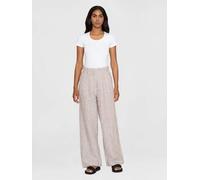 KnowledgeCotton Apparel Lange Hose STRIPED POSEY aus Bio-Baumwolle natur (brown stripe) L