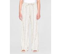 KnowledgeCotton Apparel Lange Hose STRIPED POSEY aus Bio-Baumwolle natur (brown stripe) XL
