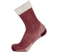 KnowledgeCotton Apparel Lange Wintersocken LOW TERRY SOCKS mit Bio-Wolle rot (rhubarb) 38-42