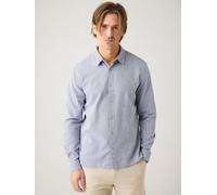 KnowledgeCotton Apparel Hemd Vintage Indigo - Größe XL Blau XL