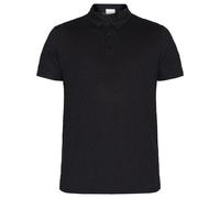 KnowledgeCotton Apparel Poloshirt - Linen polo - aus Leinen Schwarz (Black Jet) XXL