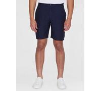 KnowledgeCotton Apparel Leinen-Shorts CHUCK Yarndyed Total Eclipse W29