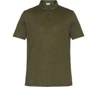 KnowledgeCotton Apparel Linen Polo forest night - Größe L