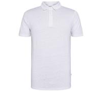 KnowledgeCotton Apparel - Linen Polo - Polo-Shirt, Gr. XXL, weiß (BrightWhite)