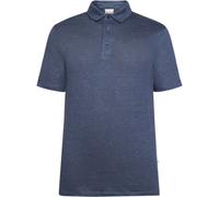 KnowledgeCotton Apparel Linen Polo vintage indigo - Größe S