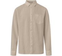 KnowledgeCotton Apparel Linen Shirt light feather gray - Größe S