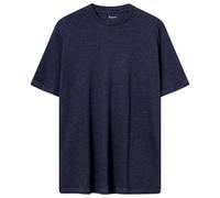 KnowledgeCotton Apparel - Linen T-Shirt - T-Shirt, Gr. S, blau (TotalEclipse)