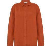 KnowledgeCotton Apparel Damen Loose Linen Bluse (Größe S, rot)