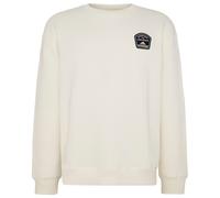 KnowledgeCotton Apparel - Loose Sweater With Badge At Chest - Pullover, Gr. XXL, beige/weiß (Egret)