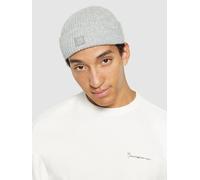KnowledgeCotton Apparel Low Wool Rib Beanie Hellgrau (grey melange)