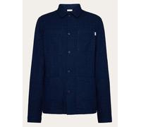 KnowledgeCotton Apparel - Loose Fit Dobby Overshirt - Hemd, Gr. L, blau (Indigo)