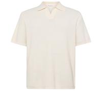 KnowledgeCotton Apparel - Organic Cotton Knitted Polo - Polo-Shirt, Gr. L, weiß (Egret)