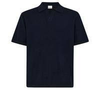 KnowledgeCotton Apparel - Organic Cotton Knitted Polo - Polo-Shirt, Gr. XXL, blau/schwarz (NightSky)
