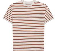 Knowledge Cotton Apparel T-Shirt – Gestreiftes T-Shirt aus Bio-Baumwolle (GOTS, vegan) Rosa Größe M