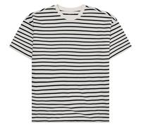 KnowledgeCotton Apparel - Organic Cotton Striped T-Shirt - T-Shirt, Gr. M, grau (Navy)