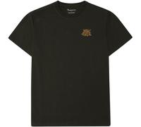 KnowledgeCotton Apparel Owl Chest Embroidery Herren T-Shirts gruen Größe S Lifestyle Atmungsaktiv