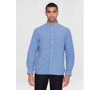 KnowledgeCotton Apparel Oxford Hemd - HARALD small owl oxford regular fit shirt - aus Bio-Baumwolle Blau (Lapis Blue) S