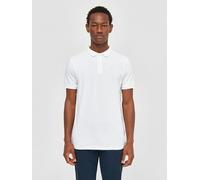 KnowledgeCotton Apparel Polo T-Shirt - Basic Badge - aus Bio-Baumwolle Bright White (weiß) XL
