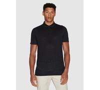 KnowledgeCotton Apparel Linen Polo black - Größe S