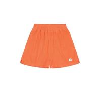 KnowledgeCotton Apparel Posey Elastic Waist Bouclé Shorts - Damen Kurze Hose aus Bio-Baumwolle Langoustino (Orange) L