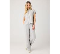 KnowledgeCotton Apparel POSEY weite, mittelhohe Leinenhose - GOTS/Vegan grau (yarndyed-ultimate-grey) XL