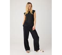 KnowledgeCotton Apparel Posey Wide Leg Linen Pants Women black - Größe XS