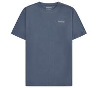 KnowledgeCotton Apparel - Regenerative Organic Cotton Back Print T-Shirt - T-Shirt, Gr. XXL, blau (VintageIndigo)