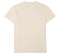 KnowledgeCotton Apparel - Regenerative Organic Cotton Chest Embroidery II - T-Shirt, Gr. S, beige (Egret)