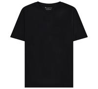 KnowledgeCotton Apparel - Regenerative Organic Cotton Chest Embroidery II - T-Shirt, Gr. XL, schwarz (BlackJet)