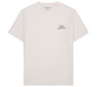 KnowledgeCotton Apparel T-shirt Weiß Brustdruck - Größe XXL Weiß XXL