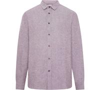 KnowledgeCotton Apparel Herren Regular Fit Heavy Twill Flannel Hemd (Größe S, lila)