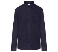 KnowledgeCotton Apparel - Regular Fit Melangé Flannel Shirt - Hemd, Gr. 3XL, blau (TotalEclipse)