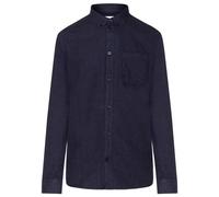 KnowledgeCotton Apparel - Regular Fit Melangé Flannel Shirt - Hemd, Gr. M, blau (TotalEclipse)