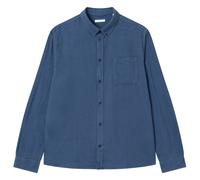 KnowledgeCotton Apparel - Regular Fit Melangé Flannel Shirt - Hemd, Gr. S, blau (EstateBlue)