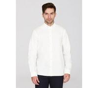 KnowledgeCotton Apparel Regular Hemd HARALD Small Owl Oxford aus Bio-Baumwolle - ROC/GOTS/Vegan weiss (bright) white L