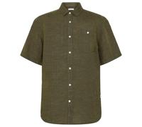 KnowledgeCotton Apparel - Regular Linen S/S Shirt - Hemd, Gr. XXL, oliv (BurnedOlive)