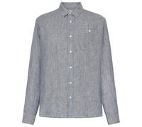 KnowledgeCotton Apparel - Regular Linen Shirt - Hemd, Gr. S, grau (VintageIndigo)
